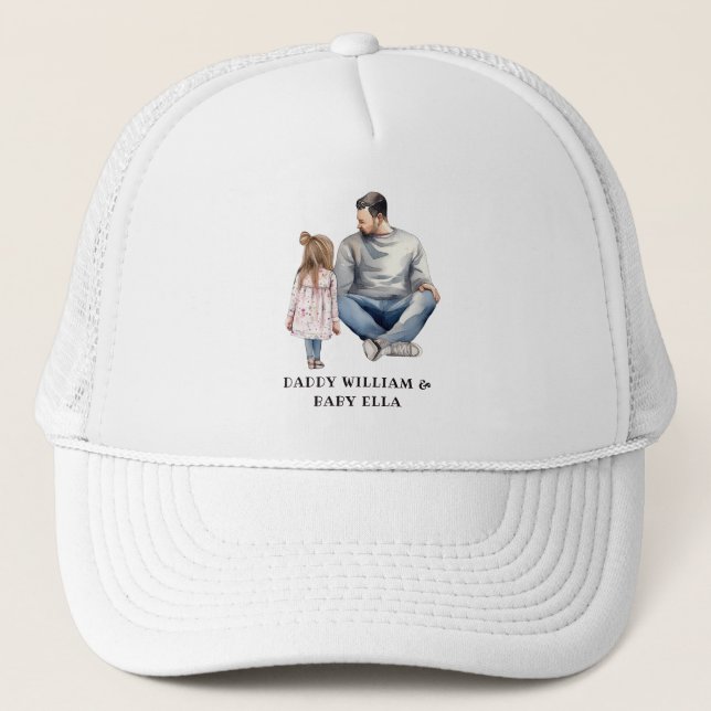 Father and Daughter Bond (4) Trucker Hat (Front)