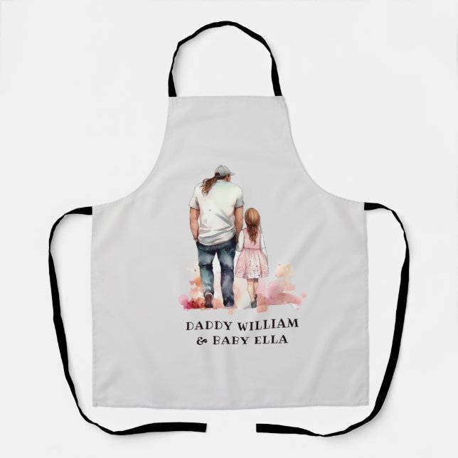 Father and Daughter Bond (6) Apron (Front)