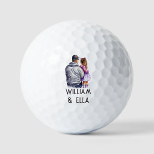 Father and Daughter Bond (9) Golf Balls