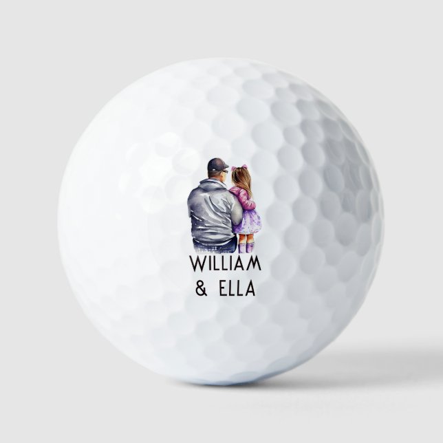 Father and Daughter Bond (9) Golf Balls (Front)