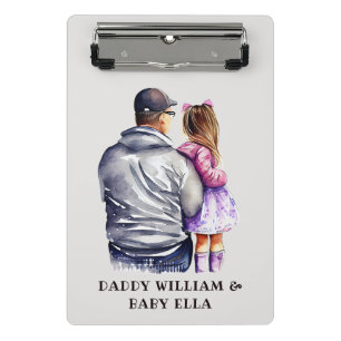 Father and Daughter Bond (9) Mini Clipboard