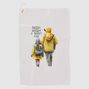 Father and Daughter Bond Golf Towel