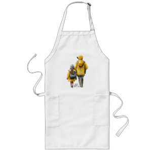 Father and Daughter Bond Long Apron