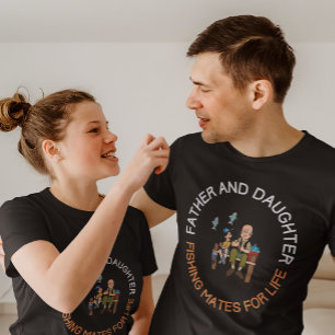 Father and Daughter Fishing  T-Shirt