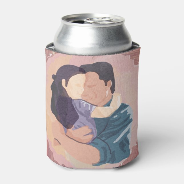 FATHER AND DAUGHTER HUG Cooler (Can Front)