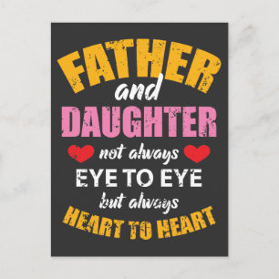 Father and daughter love - Daddy and children gift Postcard