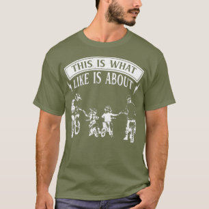 Father and Kids Dirt Bike And Motocross Gift T-Shirt