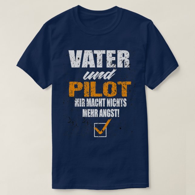Father And Pilot 1  T-Shirt (Design Front)
