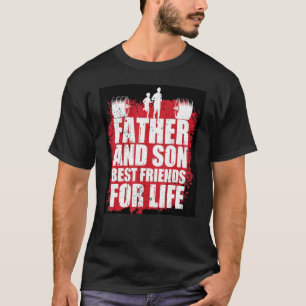 Father And Son Best Friends Graphic Novelty Sarcas T-Shirt