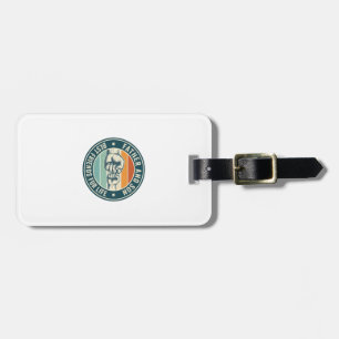 Father and Son Best Friends Vintage Fist Bump Shir Luggage Tag