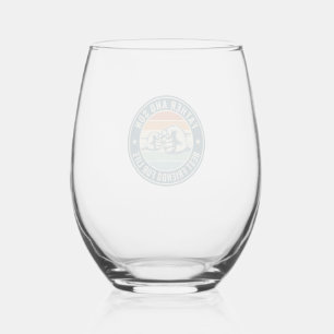 Father and Son Best Friends Vintage Fist Bump Shir Stemless Wine Glass