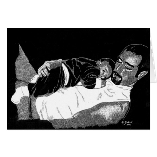 Father and Son Card (Front Horizontal)