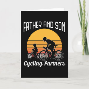 Father And Son Cycling Partners Father Day 2022 Card