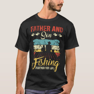 Father and son fishing partner for life matching T-Shirt