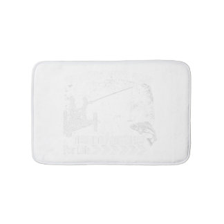 Father and Son Fishing Partners for Life Bath Mat