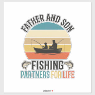 Father and Son Fishing Partners for Life Design_1