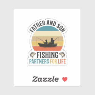 Father and Son Fishing Partners for Life Design_1