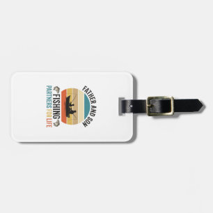 Father and Son Fishing Partners for Life Design_1 Luggage Tag