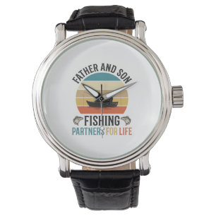 Father and Son Fishing Partners for Life Design_1 Watch