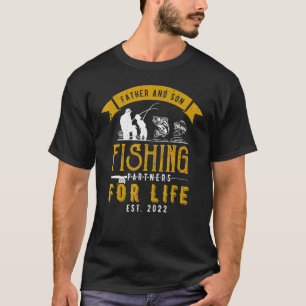Father And Son Fishing Partners For Life Matching T-Shirt