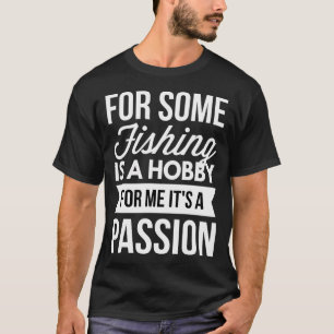 Father and Son Fishing Portrait T-Shirt