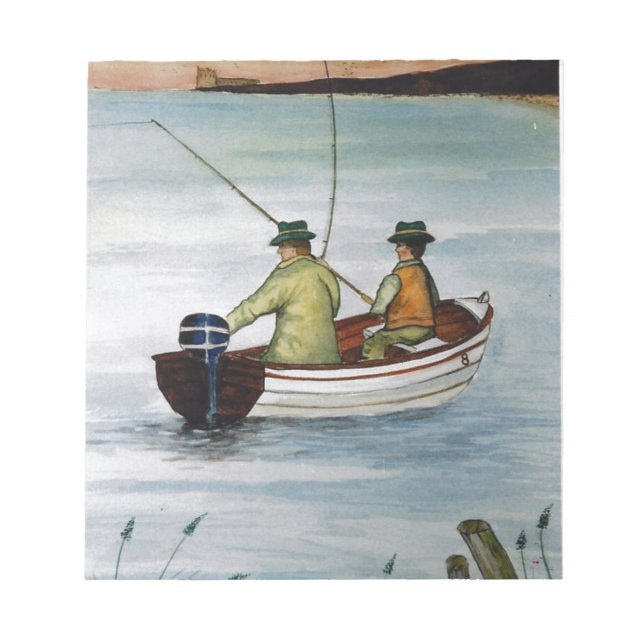 Father and son fishing trip notepad (Front)