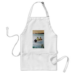 Father and son fishing trip standard apron