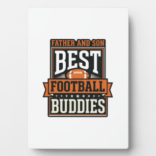 Father and Son Football Buddies Vintage Shirt Desi Plaque