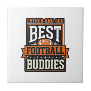 Father and Son Football Buddies Vintage Shirt Desi Tile