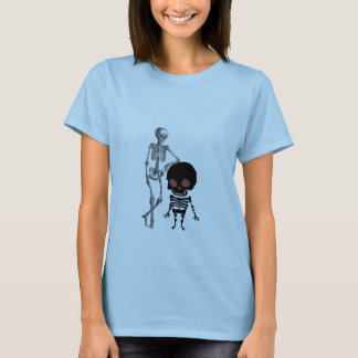 Father and son funny skeleton  T-Shirt