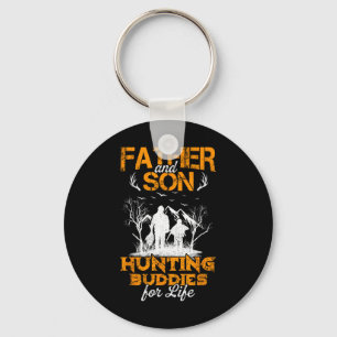 Father And Son Hunting Buddies For Life Gift For D Key Ring