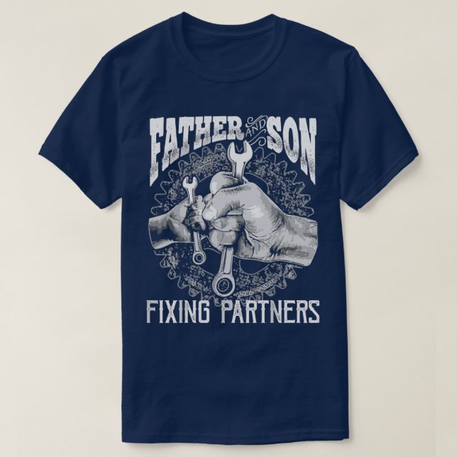 Father and Son Mechanic Mechanic Fathers Day Gift  T-Shirt (Design Front)