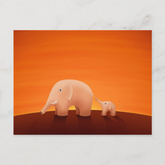 Father and Son Postcard