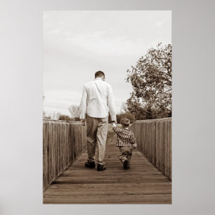 Father and son poster