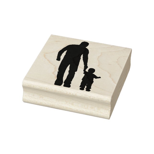 Father and Son Rubber Stamp (Stamp)