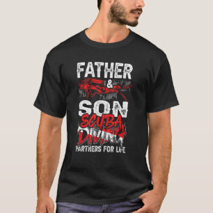 Father And Son Scuba Diving Partners For Life Vint T-Shirt