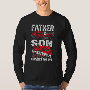 Father And Son Scuba Diving Partners For Life Vint T-Shirt