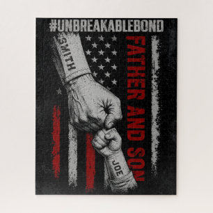 Father And Son Unbreakable Bond Father's Day Gifts Jigsaw Puzzle