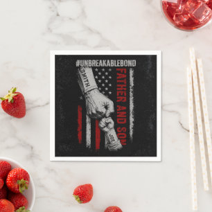 Father And Son Unbreakable Bond Father's Day Gifts Napkin