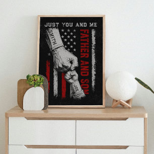 Father And Son Unbreakable Bond Father's Day Gifts Poster