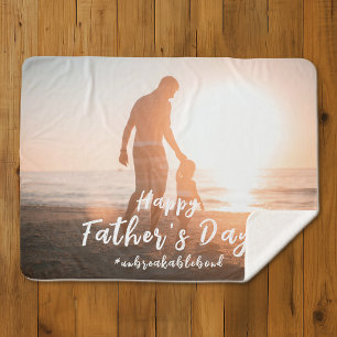 Father And Son Unbreakable Bond Father's Day Gifts Sherpa Blanket