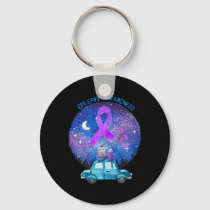 Father and Son Watching Star Epilepsy Awareness Key Ring