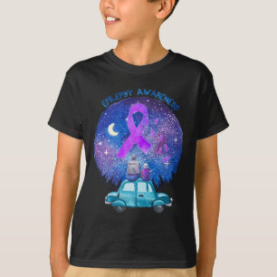 Father and Son Watching Star Epilepsy Awareness  T-Shirt