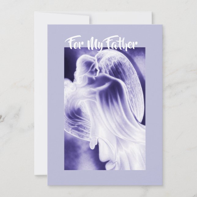 Father - Angel Greeting Card (Front)