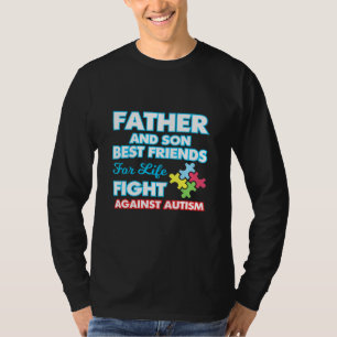 Father Ans Son Bff Autism Awareness Graphic Design T-Shirt