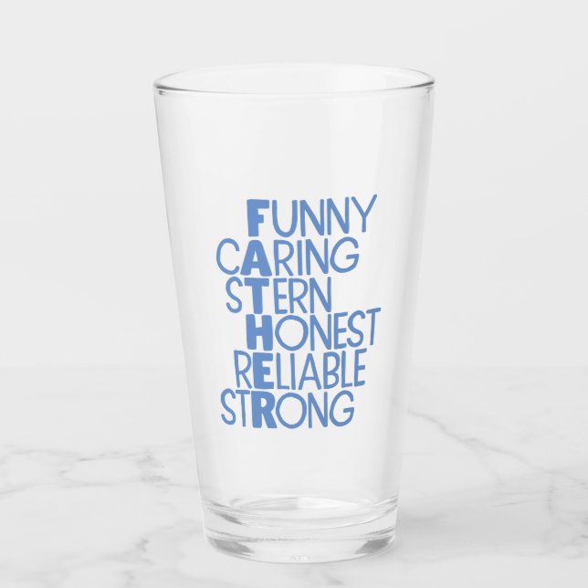 Father Attributes Crossword Art Glass (Front)