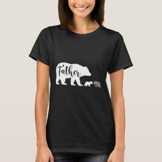 Father Bear Autism Awareness Love Support Family A T-Shirt