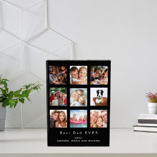 Father Best dad black photo family collage