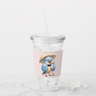 Father Bird Acrylic Cup With Straw