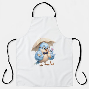 Father Bird Apron Family Kitchen Gift